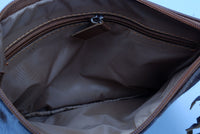 Real Cowhide Dark Crossbody Bag