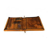 Real Leather Portfolio Business Organizer A4