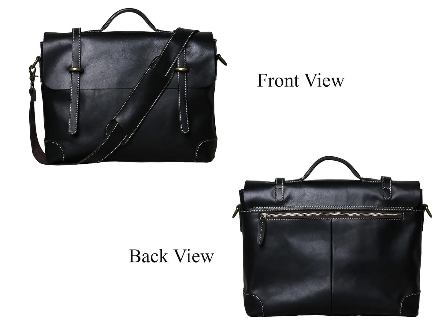 leather Work Briefcase Bag