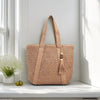 Beach Straw Tote Handbag for Women with Tassel Charm
