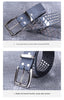 Women punk rhinestone stud faux leather belt