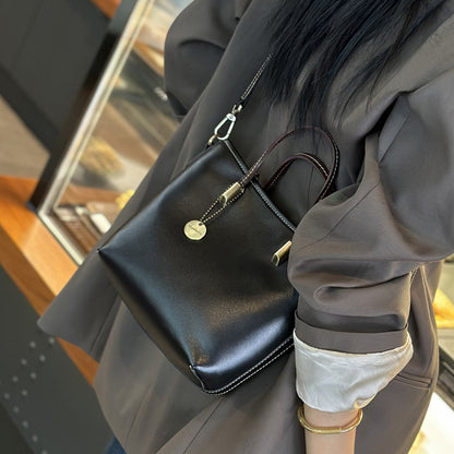Genuine Leather Mini Tote Shoulder Bag