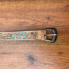 Western Hand Tooled Leather Waist Purse Fanny Bag