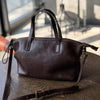 Genuine leather Dumpling messenger bag