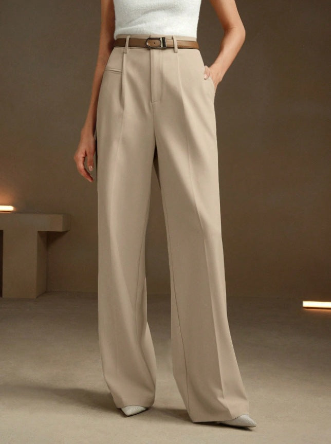 High waist white straight leg pants 2 S