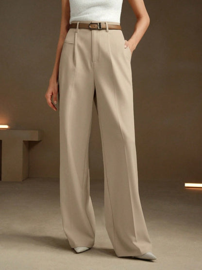 High waist white straight leg pants 2 S