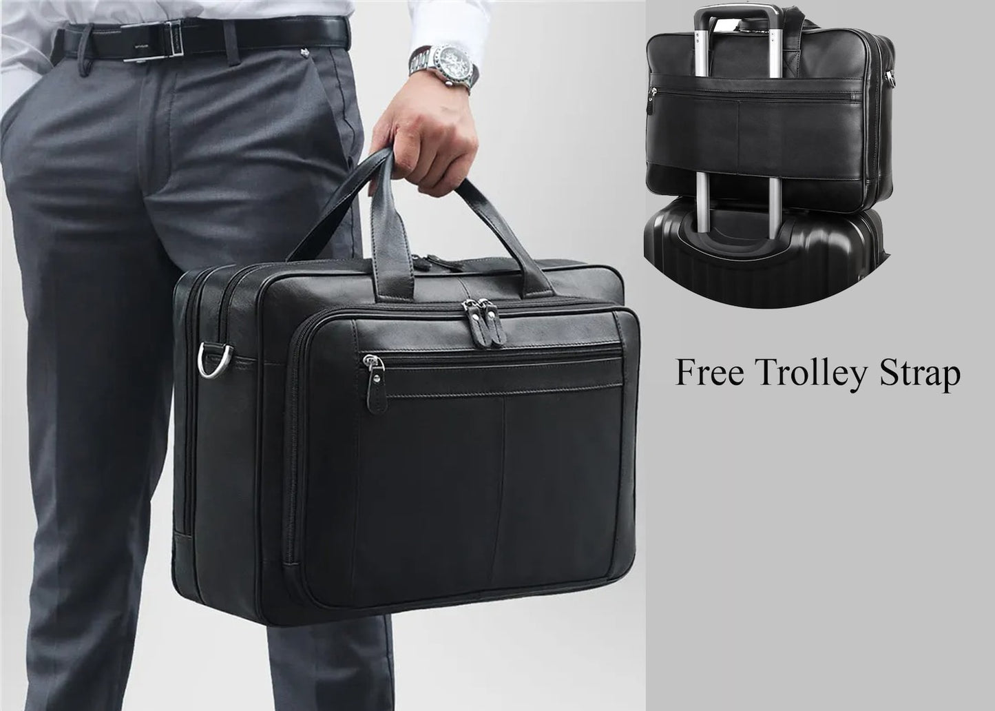 mens leather computer bags