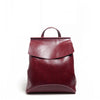 Genuine Leather Backpack Brown for Women