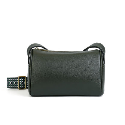 Women’s Genuine Leather Pillow Bag Crossbody Purse