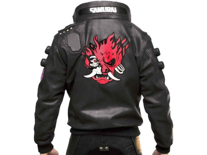 mens black punk leather jackets on sale