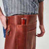 Genuine Leather Waist Apron With Pockets