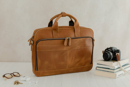 Genuine Leather Satchel Bag For Men