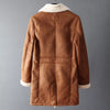 Men’s Brown Suede Shearling Trench Coat