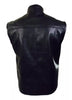 Men's Genuine Black Leather Biker Vest