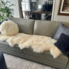 Large White Sheepskin Rug Double Pelt