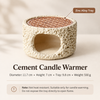 Incense Burner Cement Body with Zinc Alloy Warming Tray 2