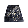 Real Cowhide Patchwork Rug with Horse Design