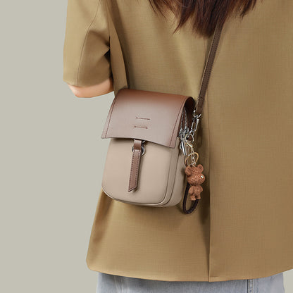 Small Leather Crossbody Phone Bag for Women