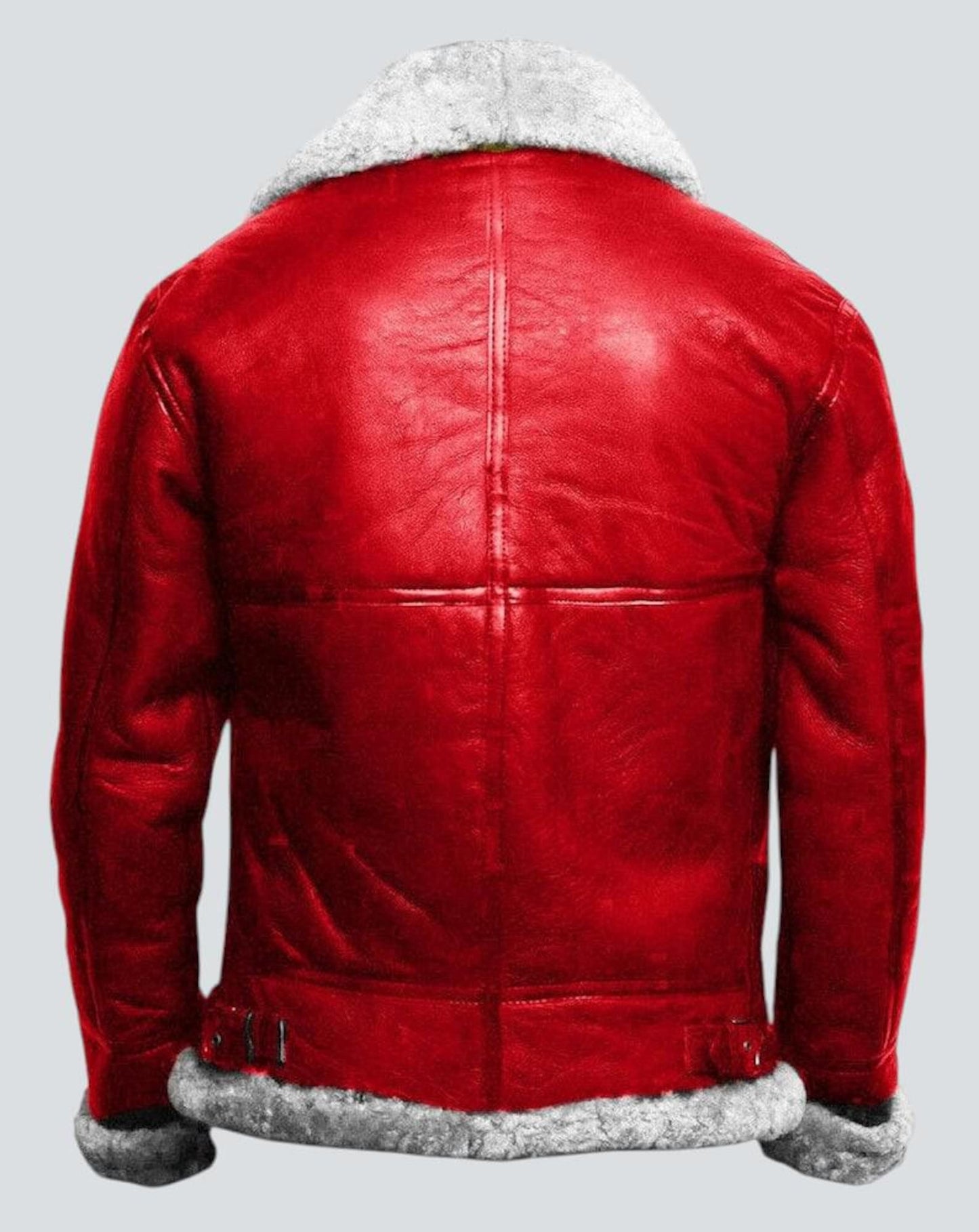 Real Leather Bomber Jacket Men's