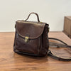 Small Genuine Leather Backpack for Women