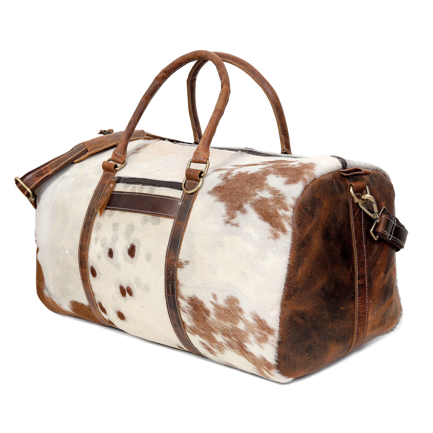 Explore the world with this cowhide travel bag, a fusion of durability and elegance crafted for the discerning adventurer.