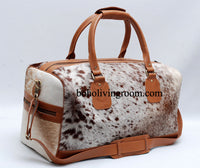 Speckled Cowhide Luggage Bag