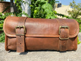 Real Leather Motorcycle Front Storage Bag