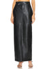 Real Leather Large Maxi Skirt