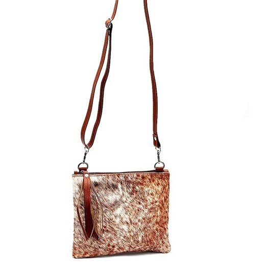 Speckled Cowhide Crossbody Bag