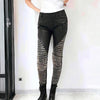 Women's Studded Gothic Leather Pants