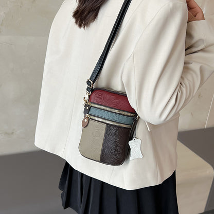 Leather Small Crossbody Bag for Women