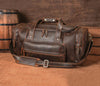 Real Genuine Leather Overnight Duffle Bag