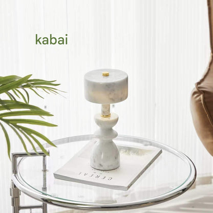 Rechargeable marble touch table lamp