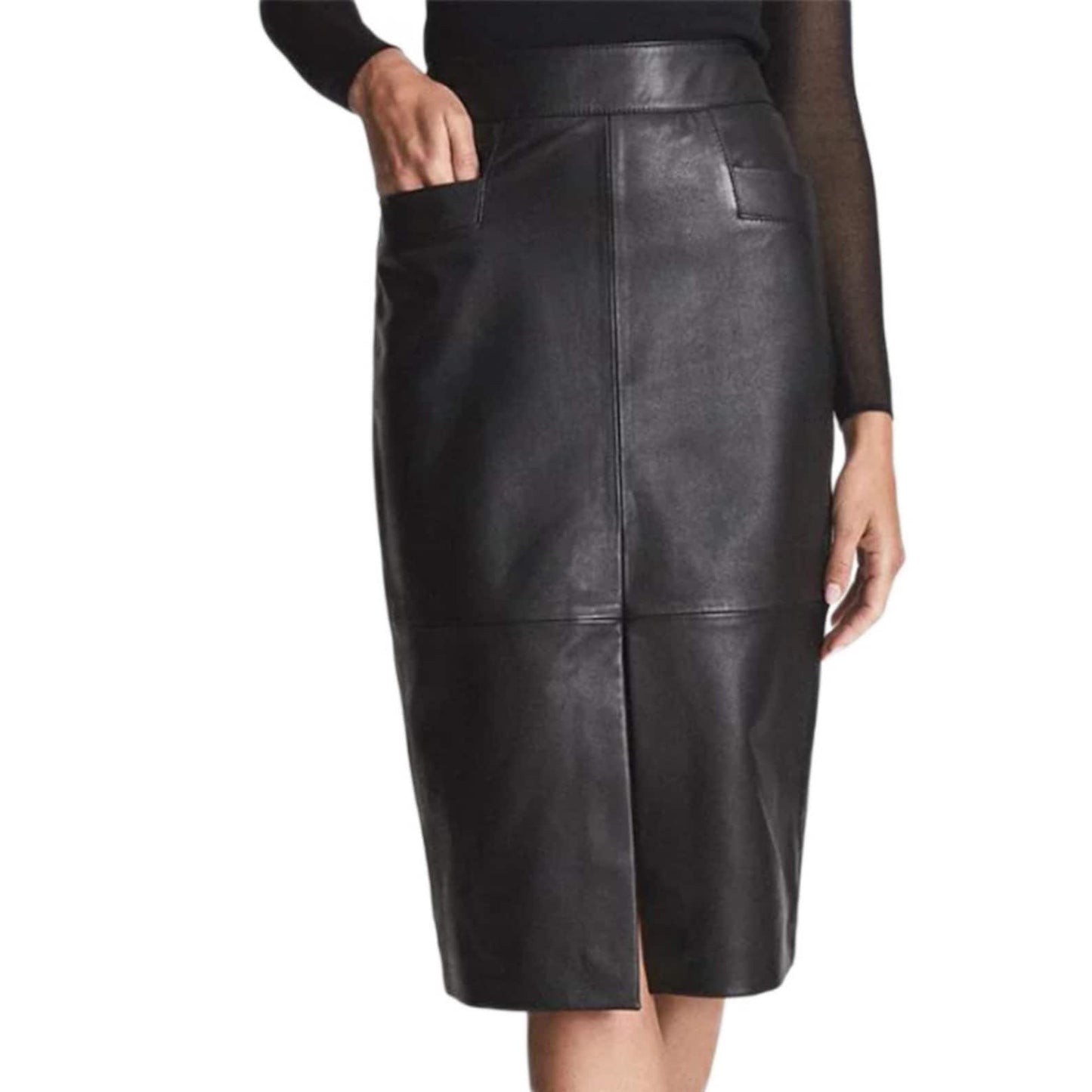 Real Genuine Sheep Leather Skirt