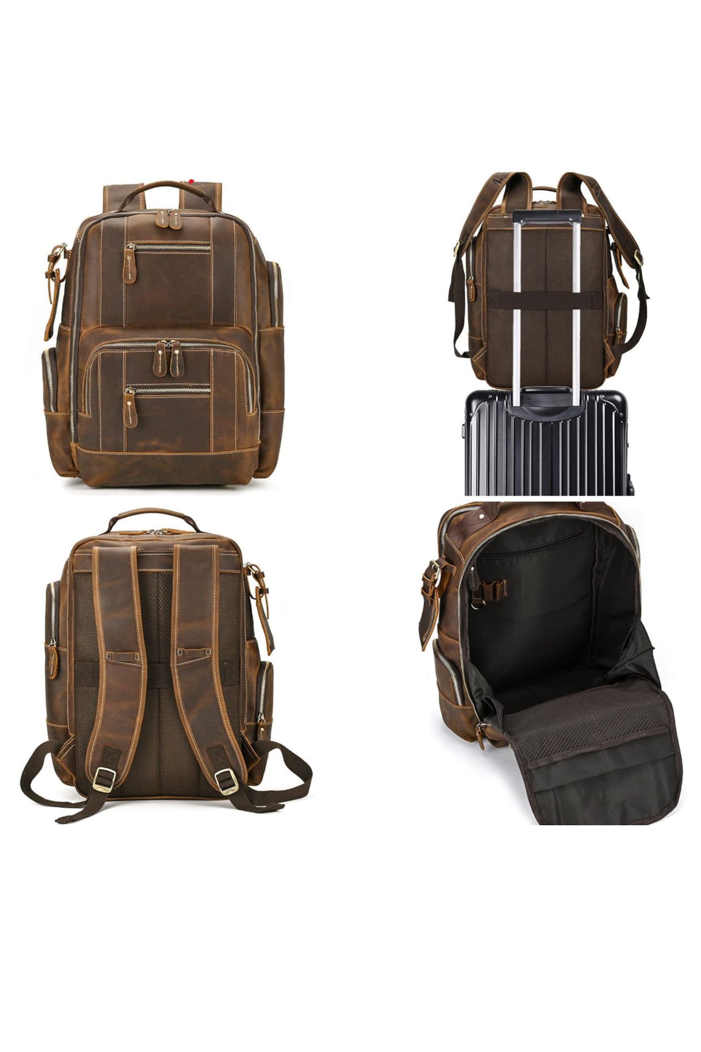 men's leather backpacks Travel Office