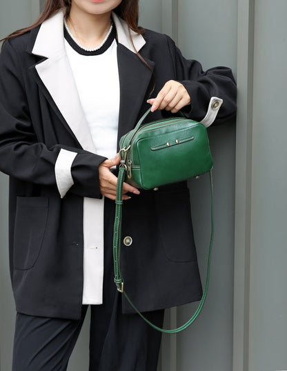 Women Genuine Leather Crossbody Messenger Bag
