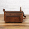 mens leather toiletry bag