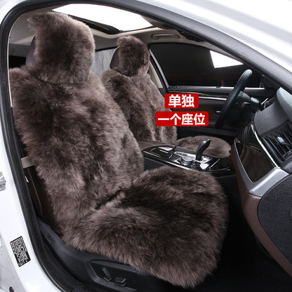 Genuine Sheepskin Car Seat Covers with Long Plush Wool