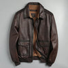 Mens Distressed Vintage Leather Riding Jacket 2 S