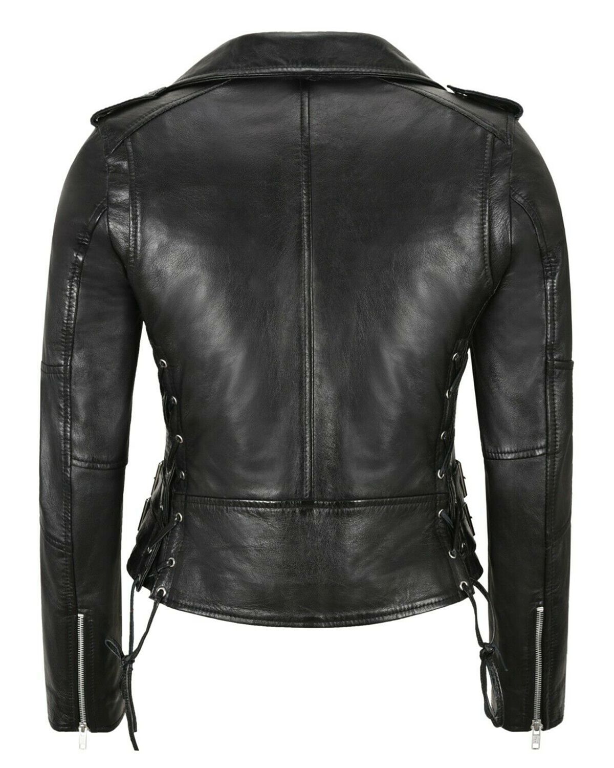 Stylish Leather Jacket With Lace