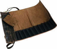 Leather Kitchen knife roll storage Bag