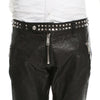 Men's Genuine Leather Studded Pants