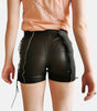 Women’s Black Leather Shorts