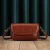Real Leather Shoulder Crossbody Bag With Zipper Compartments