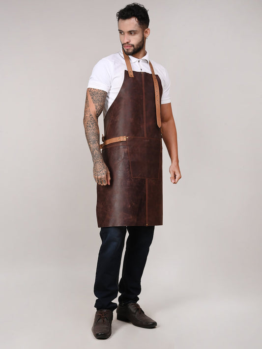 Cooking Apron Leather Genuine