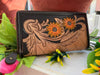 Hand Tooled Leather Wallet Carving