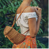 Rattan Backpack Traditional Bali Handwoven Straw Bag