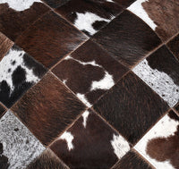 New Dark Cowhide Patchwork Pillow Covers