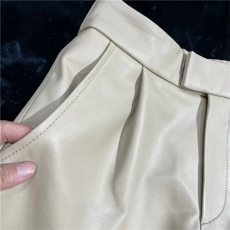 Bold Leather Shorts for Women