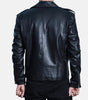 black leather jackets for men with waist belt